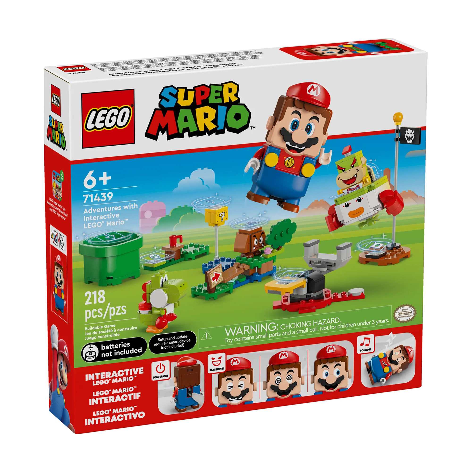 Конструктор LEGO Super Mario Пригоди з інтерактивною LEGO Маріо, 218 деталей, від 6 років (71439)