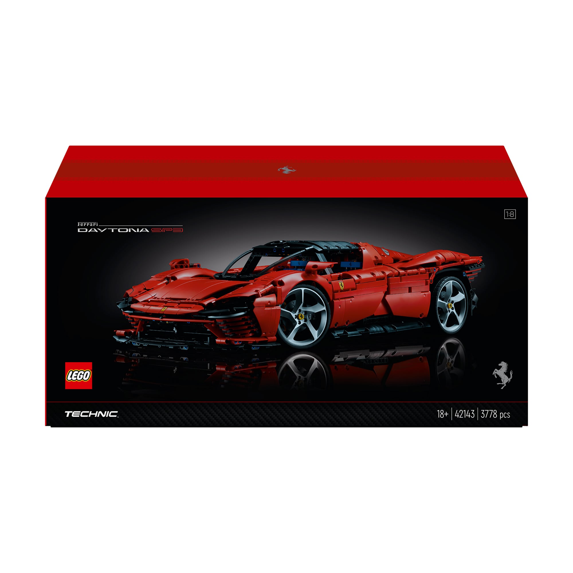 Конструктор LEGO Technic Ferrari Daytona SP3, 3778 Ferrari Daytona SP3, 3778 деталей, від 18 років (42143)